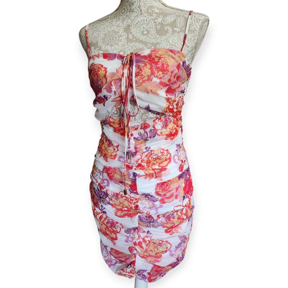 Floral Cutout Baddie Vegas Mini Dress from Runaway The Label  Medium (6) NWT